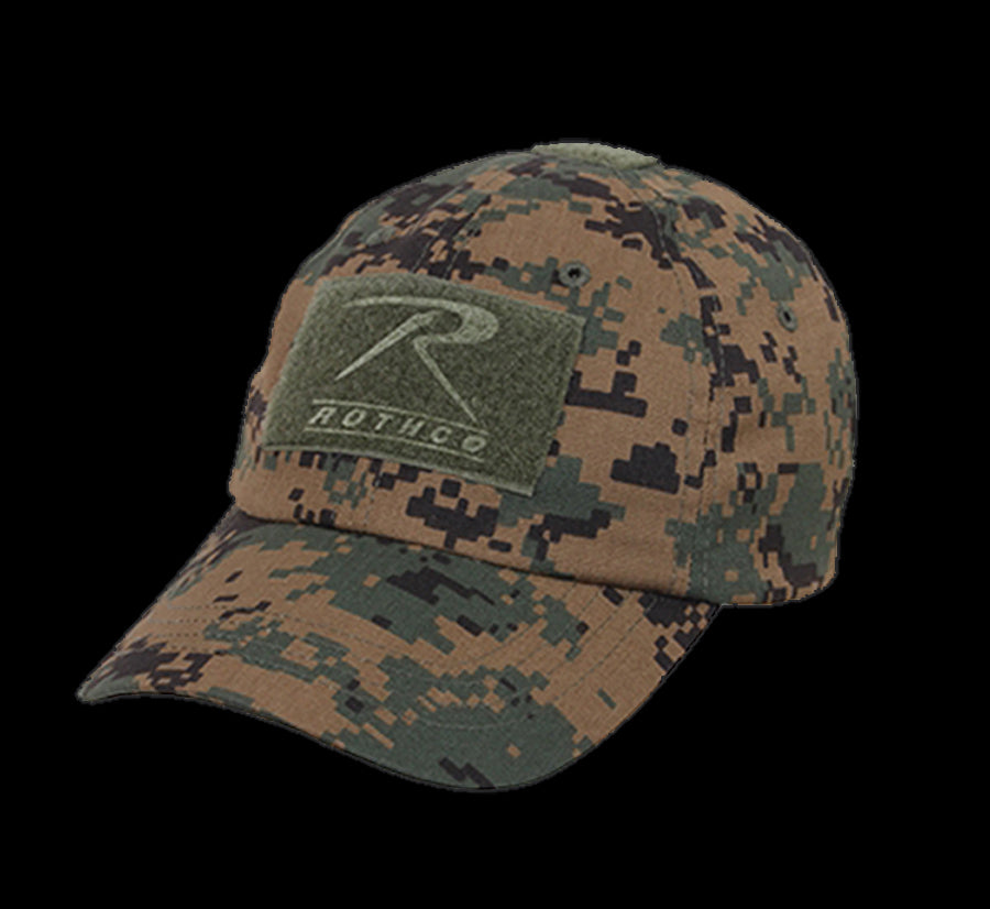 Tactictal Operators Digital Woodland Camo hook and loop Adjustable Hat