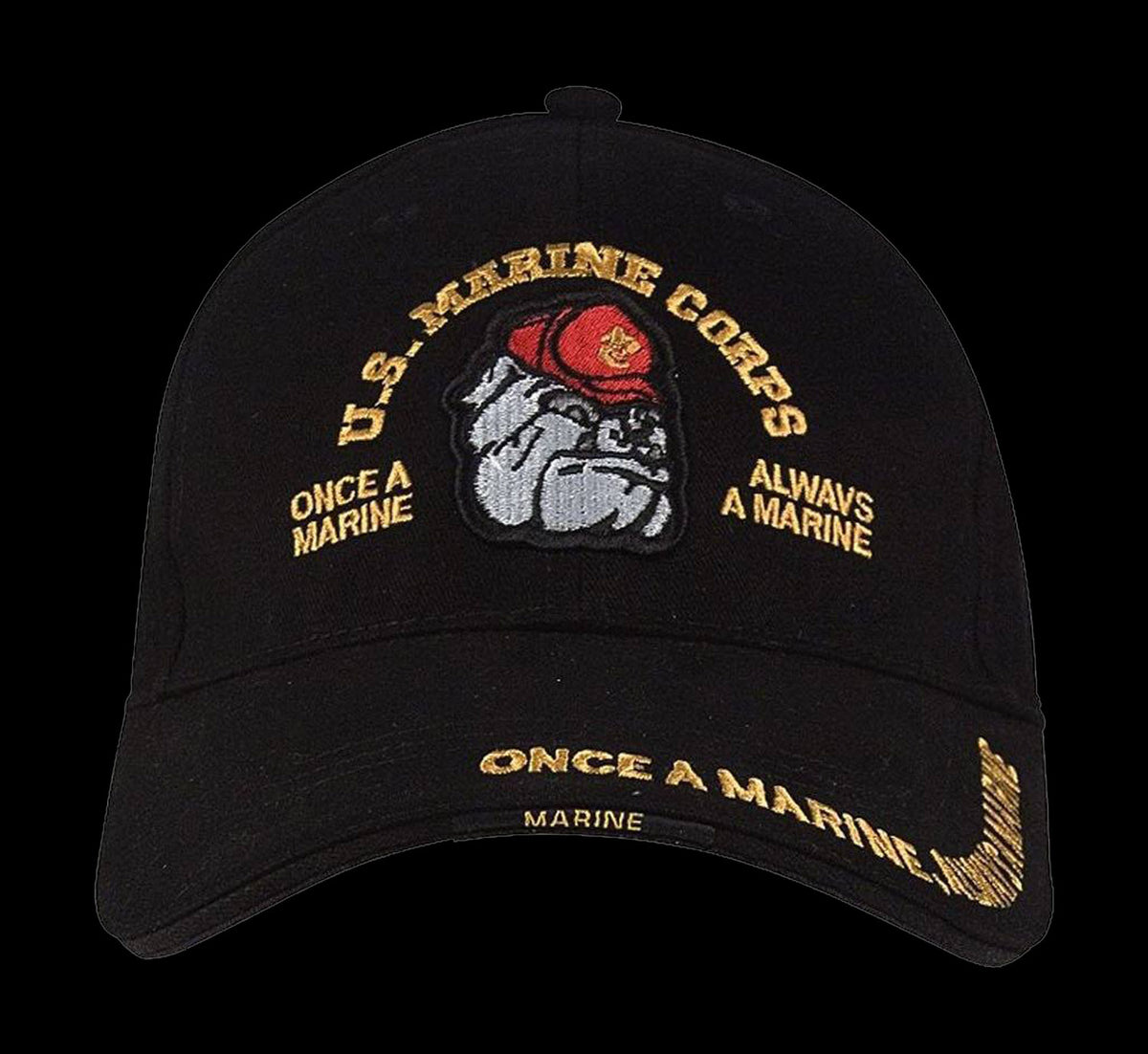 Once a Marine, Always a Marine Bulldog Cap