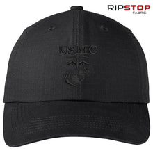 Load image into Gallery viewer, Ripstop Old School Black Hat (Captain&#39;s Special)