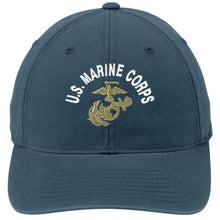 Load image into Gallery viewer, U.S. Marine Corps EGA Embroidered USMC Slate Blue FlexFit Hat