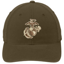 Load image into Gallery viewer, Two Color EGA Embroidered USMC Desert FlexFit Hat