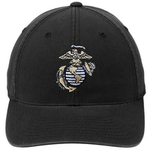 Load image into Gallery viewer, Multi Color EGA Embroidered USMC Black FlexFit Hat