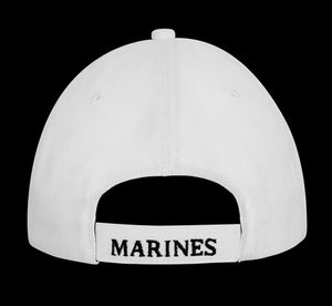 Marines Eagle Globe & Anchor Low Profile White Cap