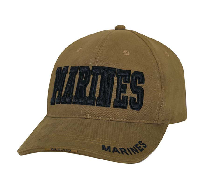 Large Marines Coyote Brown Low Profile Cap