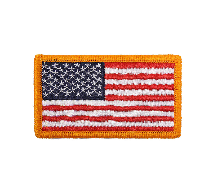 American Flag Hat Patch Red/White/Blue Gold