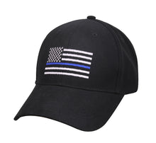Load image into Gallery viewer, Thin Blue Line Black Cap