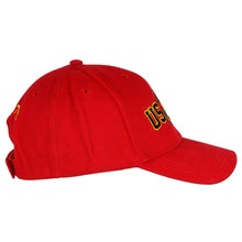 Load image into Gallery viewer, Gold Outlined USMC &amp; EGA Twill Hat - Red - Marine Corps Direct